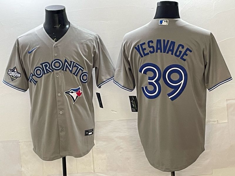 Men 2025 Nike Toronto Blue Jays #39 Yesavage Grey Game MLB Jersey 02->toronto blue jays->MLB Jersey
